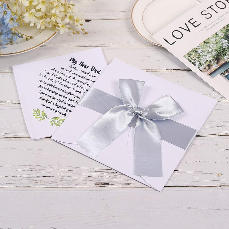 TRULIVA Wedding Handkerchief for Groom's Father, New Dad Hankie from Bride - Keepsake - Image 3